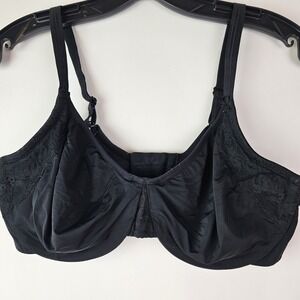 Olga Womens Underwire Bra Black‎ 38D Comfort Unpadded Basic